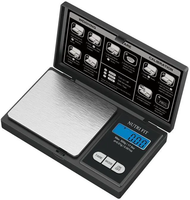 Main image of Gram Scale Digital Scale 0.01g Accuracy, 500g Small Pocket Scale Jewelry Scale, Weight for Food Ounces and Grams Kitchen Scale, Mg Scale for Powder Medicine Gold Weed, Portable