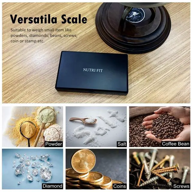 Alt view image 6 of 7 - Gram Scale Digital Scale 0.01g Accuracy, 500g Small Pocket Scale Jewelry Scale, Weight for Food Ounces and Grams Kitchen Scale, Mg Scale for Powder Medicine Gold Weed, Portable