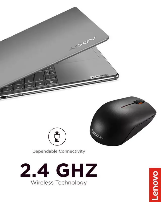 Alt view image 4 of 7 - 300 Wireless Mouse, Black, Computer Mouse for PC and Laptop with Windows, Ambidextrous Design, 2.4 GHz Nano USB Receiver, 12 Month Battery Life