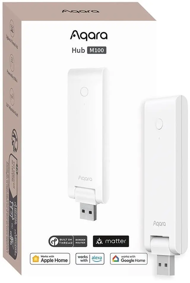 Main image of Smart Hub M100 for Home Automation, Matter Controller, Wi-Fi | Thread Border Router, Features Zigbee (Not Third-Party), Supports Apple HomeKit, Amazon Alexa, IFTTT, Home Assistant
