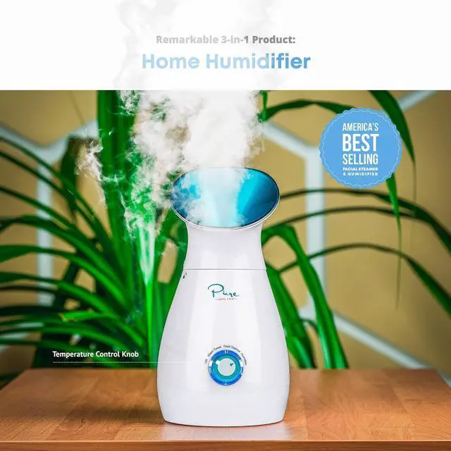 Alt view image 7 of 7 - NanoSteamer Large 3-in-1 Nano Ionic Facial Steamer with Precise Temp Control - Humidifier - Unclogs Pores - Blackheads - Spa Quality - Bonus 5 Piece Stainless Steel Skin Kit (Teal)