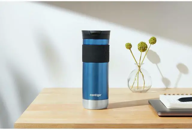 Alt view image 4 of 5 - Byron Vacuum-Insulated Stainless Steel Travel Mug, 20oz - Leak-Proof Lid, BPA-Free, Blue Corn - Perfect Reusable Cup for Coffee or Water; hot and cold beverage holder