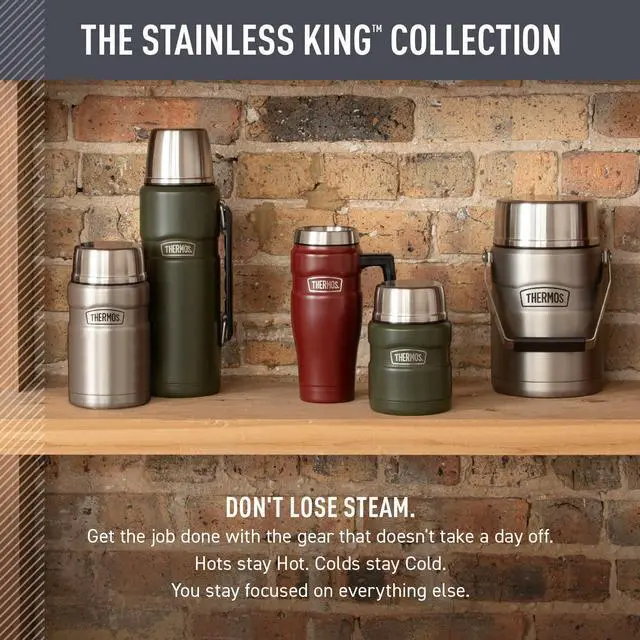 Alt view image 6 of 7 - Stainless King Vacuum-Insulated Travel Mug with Handle - 16oz, Matte Steel - Thermos Tumbler for Hot & Cold Drinks - Leak-Proof & Sweat-Proof Stainless Steel Coffee Mug with Lid for Commuting