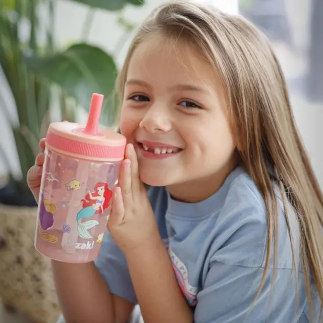 Alt view image 2 of 7 - Disney Princess Kelso Toddler Cups For Travel or Home, 15oz 2-Pack Plastic Sippy Cups, Leak-Proof For Kids (Ariel, Aurora, Belle, Cinderella, Jasmine, Mulan, Rapunzel, Tiana) | BPA Free, Plastic,