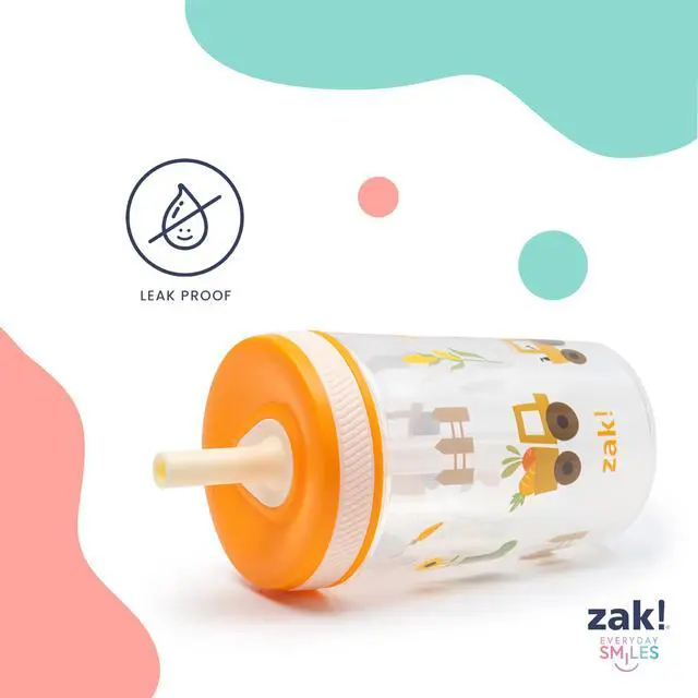 Alt view image 4 of 7 - Zak Designs Kelso Toddler Cups For Travel or At Home, 15oz 2-Pack Durable Plastic Sippy Cups With Leak-Proof Design is Perfect For Kids (DinoRoar, Zaksaurus)