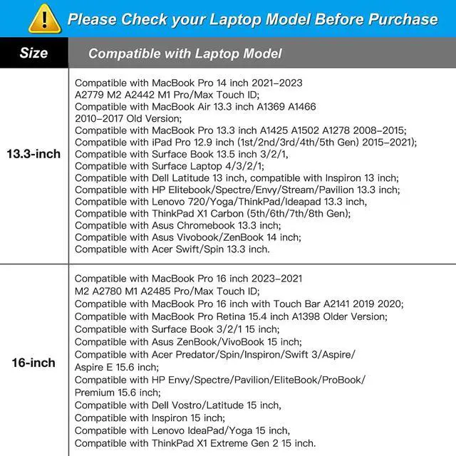Alt view image 7 of 7 - Laptop Shoulder Bag 16 inch, 15-15.6 inch Computer Bag | Compatible with MacBook Pro 16 inch, HP, Dell, Lenovo with 2 Raised&1 Flapover&1 Horizontal Pocket&Handle&Belt, Black