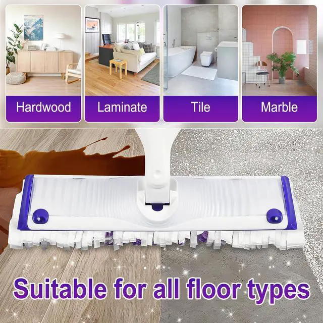 Alt view image 7 of 7 - 20 Pack Disposable Power Mop Pads for Swiffer Power Mop Pads,Compatible with Swiffer Power Mop Refills,Thickened Multi-Surface Replacement for Swiffer Wet Pads Refill on All Finished Floors