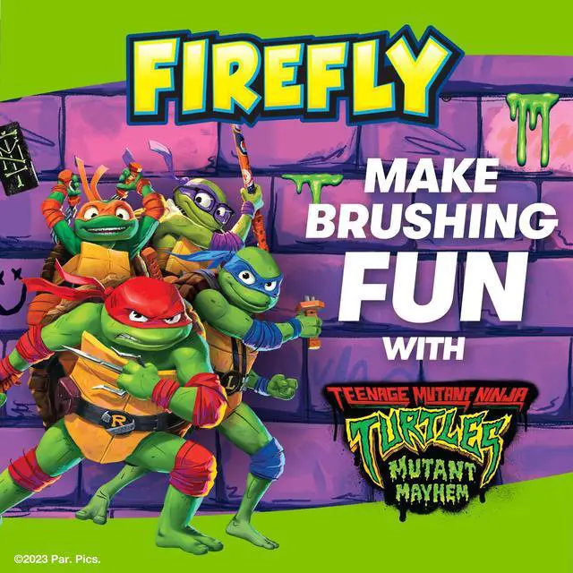 Alt view image 2 of 6 - Clean N' Protect Teenage Mutant Ninja Turtles Power Toothbrush with 3D Character Cover, Soft Bristles, Battery Included, Ages 3+, 1+1