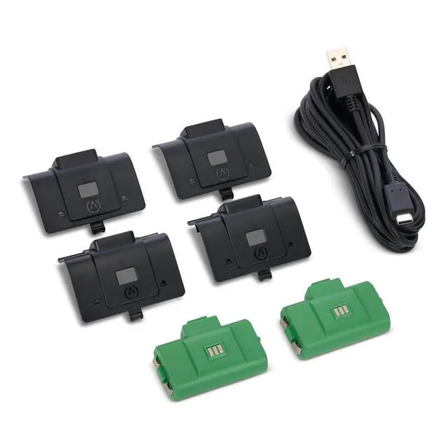 Alt view image 5 of 7 - Play & Charge Kit for Xbox Series X|S and Xbox One - Green