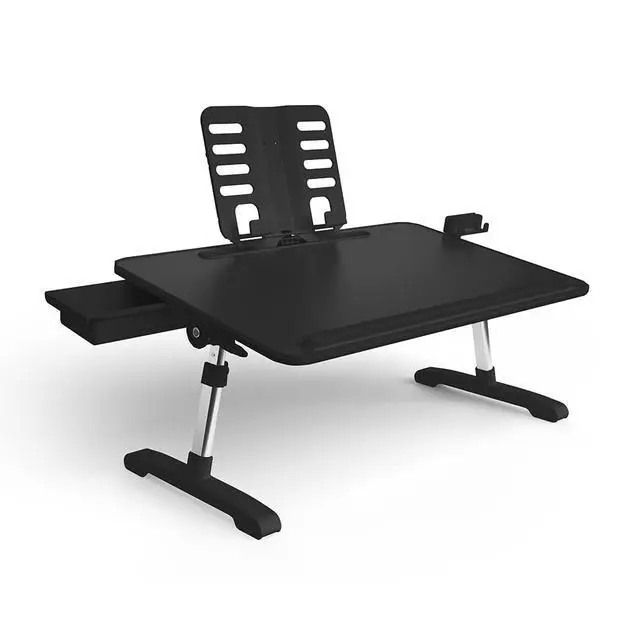 Alt view image 2 of 7 - LimitlessPortable Modern Workstation and Lap Desk with Adjustable Height & Tilt (Black)