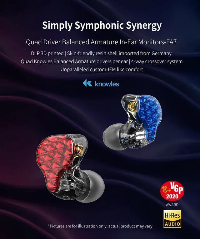 Alt view image 3 of 7 - FiiO FA7 In-Ear Monitors (IEMs)