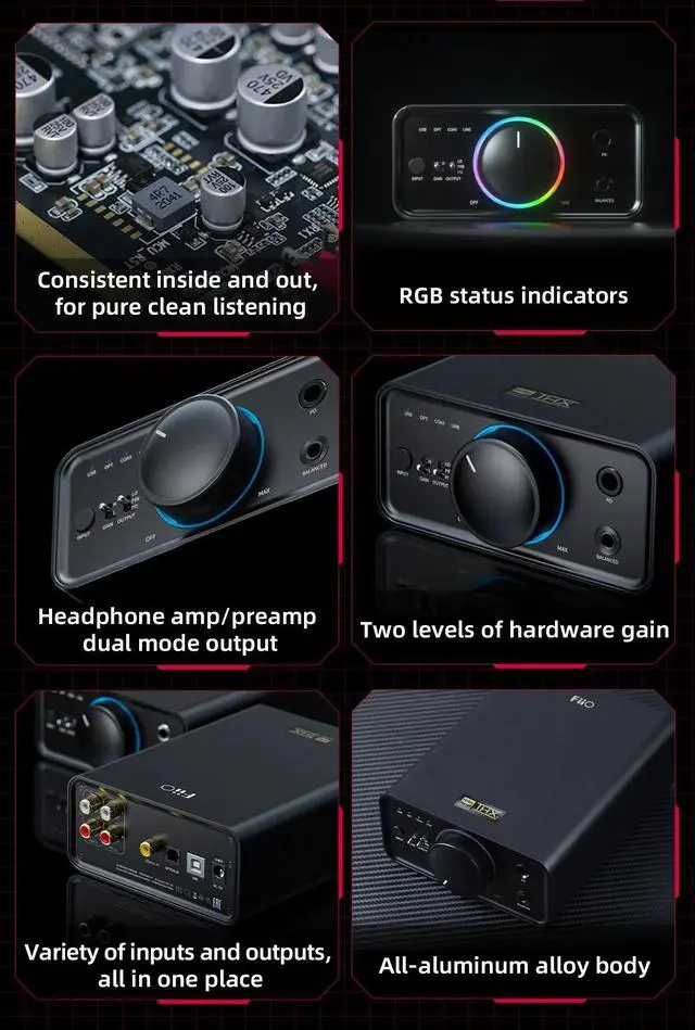 Alt view image 4 of 7 - FiiO K7 Balanced Headphone DAC/Amp (Apos Certified)