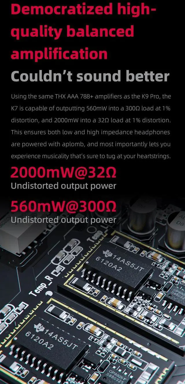 Alt view image 6 of 7 - FiiO K7 Balanced Headphone DAC/Amp (Apos Certified)