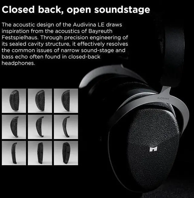 Alt view image 5 of 7 - HIFIMAN Audivina LE Studio Headphones