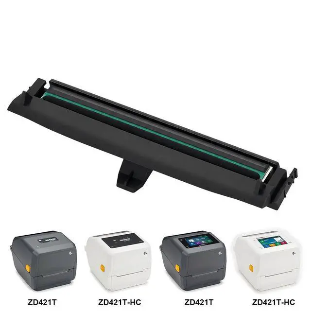 Alt view image 2 of 4 - Printhead Compatible withZe brAZD421T Printhead 300dpi Thermal Label Printer (PN:P1112640-219)