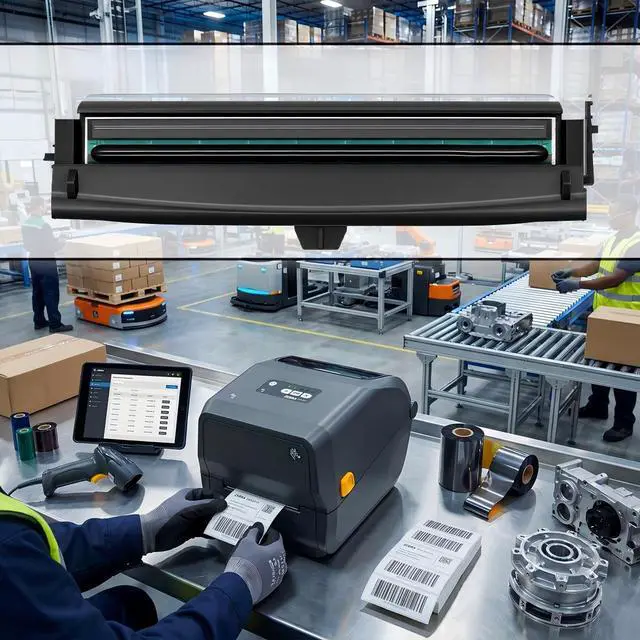 Alt view image 4 of 4 - Printhead Compatible withZe brAZD421T Printhead 300dpi Thermal Label Printer (PN:P1112640-219)