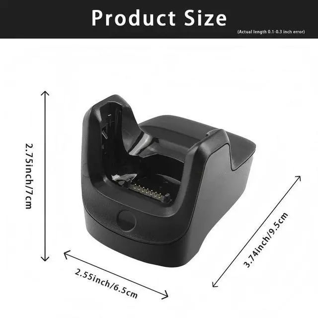 Alt view image 4 of 6 - 1-Slot Cradle (CRD2100-1000UR) for Symbol Zebra MC2100 MC2180