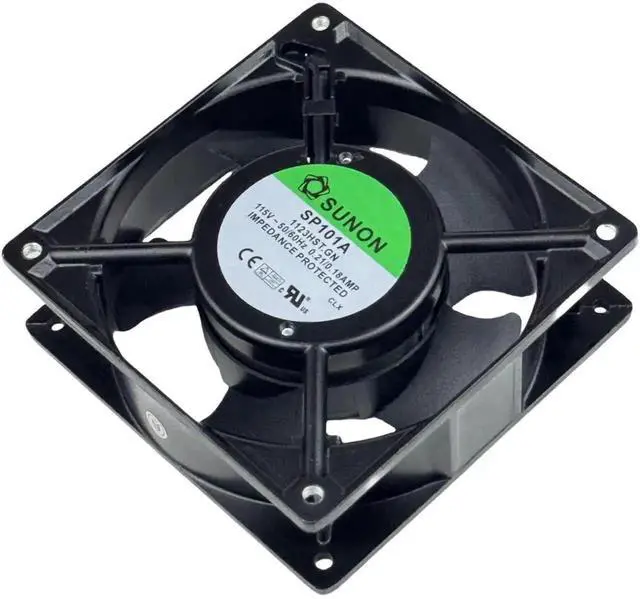 Alt view image 7 of 7 - WRIARICH SUNON SP101A-1123HST.GN AC Cooling Fan 12038 120×120×38mm 115V Dual Ball Bearing Industrial Cabinet Fan