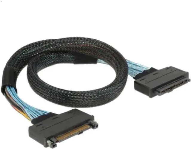 Main image of WRIARICH 50cm NGFF SFF-8639 U.2 NVMe Male to Female Extension Cable, 68Pin U2 PCIe SSD High-Speed Extender Cord for Server Motherboard Enterprise Solid State Storage Drives