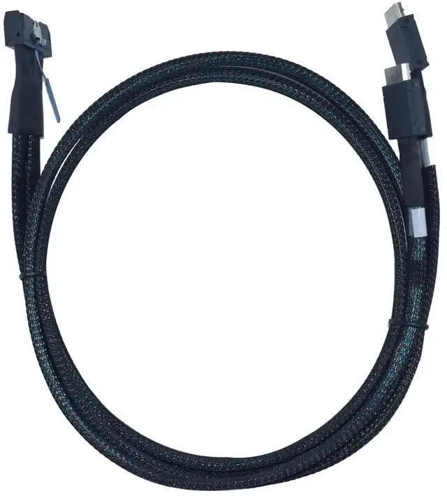 Alt view image 5 of 7 - WRIARICH PCIe 5.0 MCIO x8 to Oculink SFF-8611 4i Cable, 2.6FT/80CM High Speed Server Interconnect Cable for AI GPU & NVMe Storage Expansion