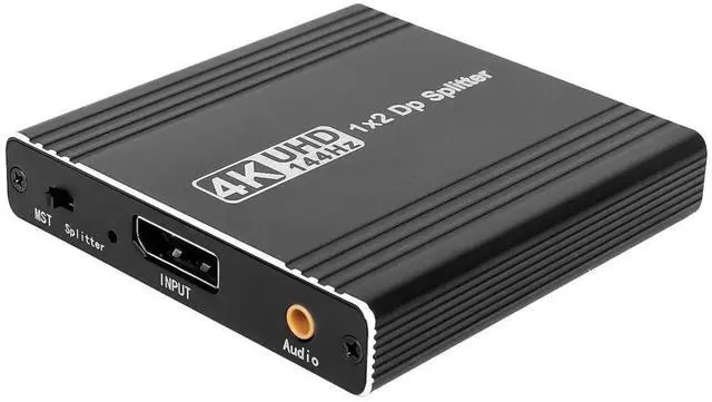Main image of WRIARICH 1 in 2 Out DisplayPort MST Splitter, Supports 4K@140Hz / 4K@120Hz Dual Monitors, MST Extend & SST Mirror Mode DP Video Splitter for Laptop PC Monitor Projector