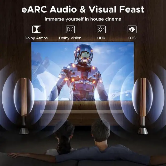 Alt view image 6 of 7 - WRIARICH 2 Pack Grey UGREEN HDMI 2.1 Female to Female Coupler, 48Gbps 8K@60Hz 4K@240Hz HDR eARC HDMI Extension Connector for HDTV Roku Stick Chromecast Laptop PC Switch 2