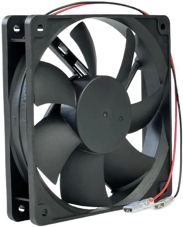 Alt view image 2 of 7 - WRIARICH COSTECH D12A04LWSZC0 12025 DC12V 0.24A 2-Wire Sleeve Bearing Cooling Fan, 120×120×25mm 12CM Replacement Fan for Server & Chassis
