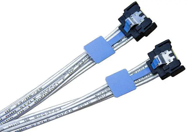 Alt view image 2 of 7 - 80CM PCIe Gen5 MCIO Splitter Cable, MCIO x8 74Pin Straight Male to Dual MCIO x4 38Pin Male Double Extension Cord, Mini Cool Edge IO High-Density Server Interconnect Cable for Multi-NVMe Storage Backpl