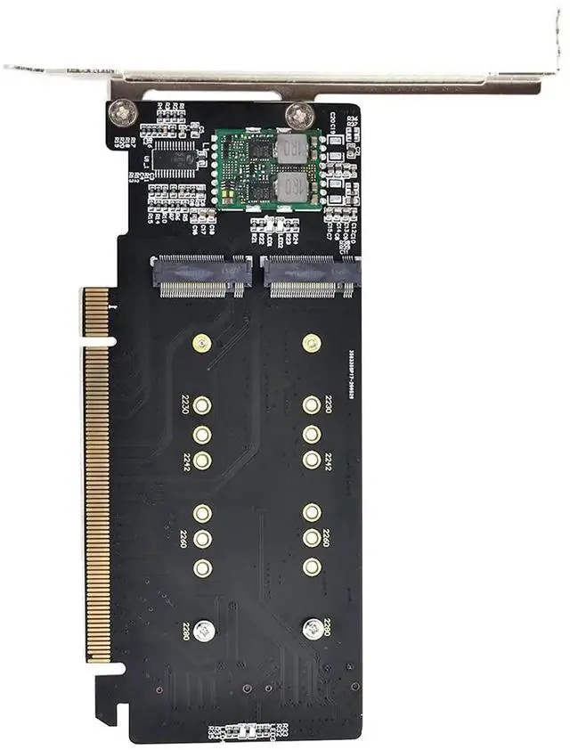 Main image of WRIARICH PCIe 3.0 x16 VROC RAID Adapter Card, M.2 NVMe AHCI Gen3 x4 to PCIe Gen3 x16 Hyper RAID Card Supports RAID 0
