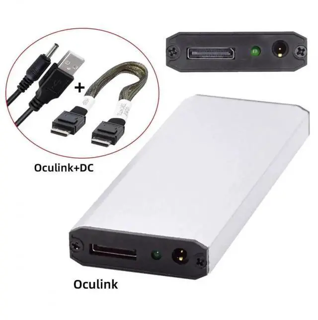 Main image of WRIARICH External OCuLink SFF-8612 SFF-8611 to M.2 M-Key NVMe PCIe SSD Enclosure Adapter, Only Supports 2280 NGFF SSD for Motherboard External Storage Expansion