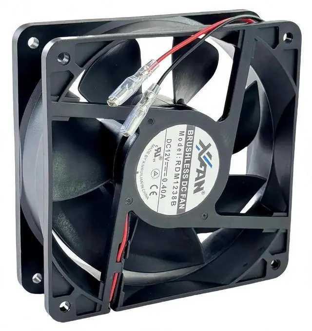 Alt view image 3 of 7 - WRIARICH RDM1238B DC Brushless Cooling Fan 12038 120×120×38mm 12V 0.40A 2-Wire Inverter Chassis Fan