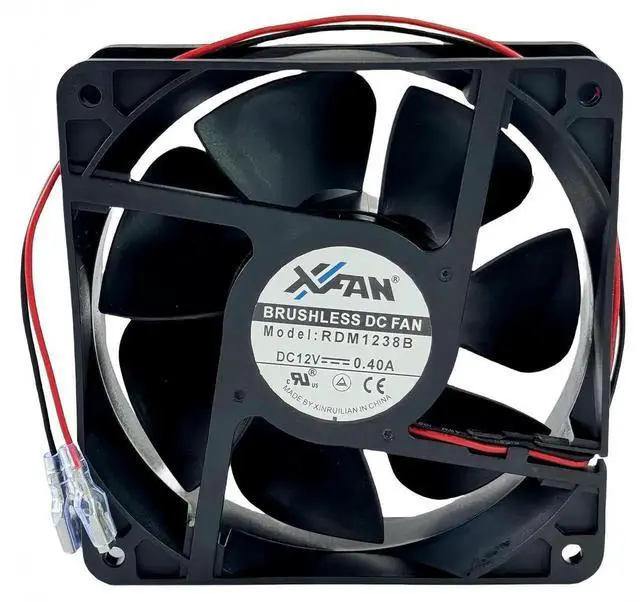Alt view image 5 of 7 - WRIARICH RDM1238B DC Brushless Cooling Fan 12038 120×120×38mm 12V 0.40A 2-Wire Inverter Chassis Fan