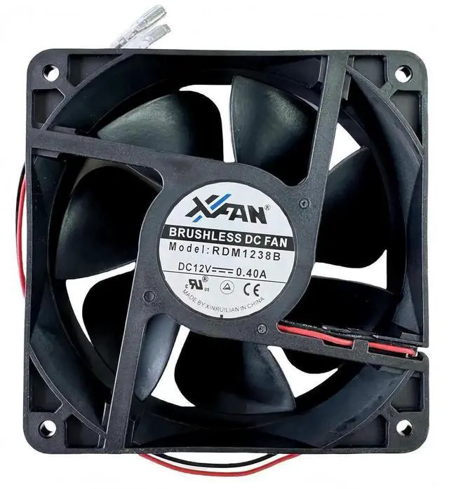 Alt view image 6 of 7 - WRIARICH RDM1238B DC Brushless Cooling Fan 12038 120×120×38mm 12V 0.40A 2-Wire Inverter Chassis Fan