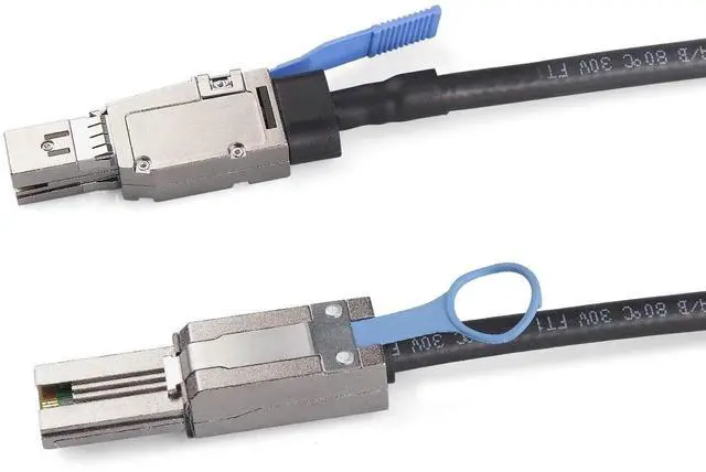 Alt view image 6 of 6 - WRIARICH 3M 10ft SFF-8644 to SFF-8088 Mini SAS HD Hybrid Cable, 6Gbps SAS 2.0 External 26Pin 100-Ohm SAS Cable for RAID Systems, Data Centers, Servers, Workstations & Desktops
