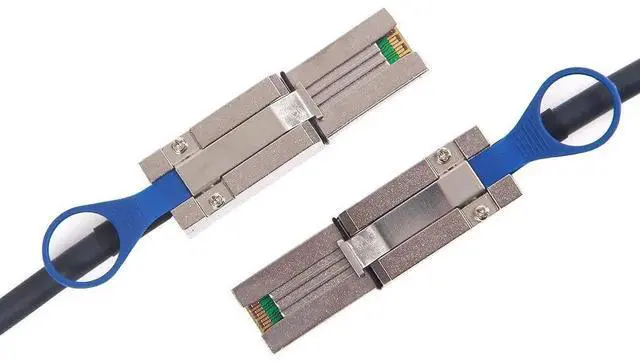 Alt view image 2 of 4 - WRIARICH 3M/10FT External SFF-8088 Standard Mini SAS Cable, 26Pin Male to Male SAS2.0 Hybrid Storage Interconnect Cable, 100-Ohm Shielded Twinax Wire for RAID HBA, DAS Enclosure & Data Center Server