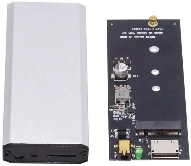 Main image of WRIARICH Oculink SFF-8612/SFF-8611 to M.2 NVMe Adapter, PCIe 4.0 x4 64Gbps M-Key SSD Enclosure for 2280