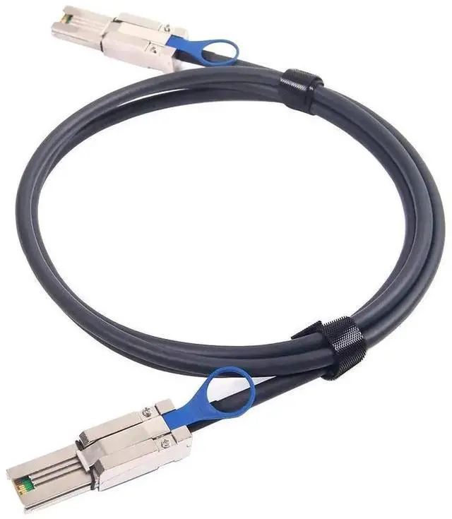 Alt view image 3 of 4 - WRIARICH SFF-8088 to SFF-8088 External Mini SAS HD Cable 3M(10ft), 26Pin Hybrid SAS 2.0 Cable, 3/6Gbps 100-Ohm Impedance, External Storage Wire for RAID Controllers, DAS Arrays & Servers