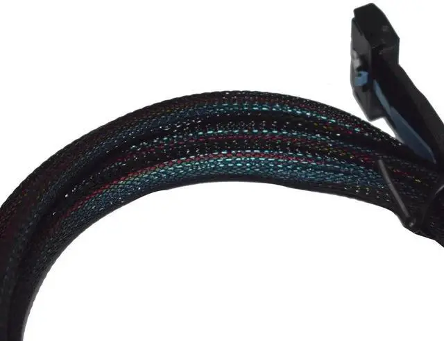 Alt view image 5 of 5 - WRIARICH PCIe 5.0 MCIO x8 to Dual OCuLink SFF-8611 4i Breakout Cable, 80CM / 2.6FT High-Speed Server Storage Interconnect Wire