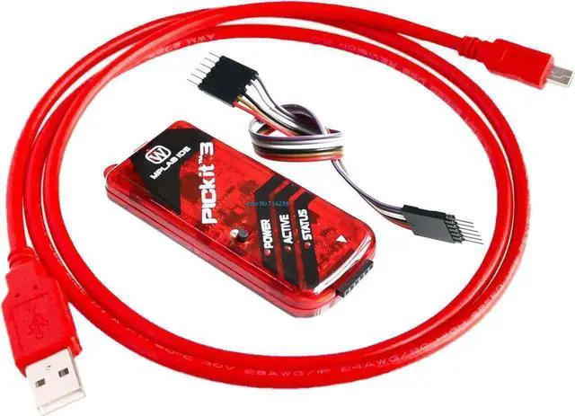 Main image of WRIARICH PICKIT3 PIC Programmer, Offline Programming & Debug Emulator for PIC Microcontroller Chips, Full-Speed USB MPLAB Compatible