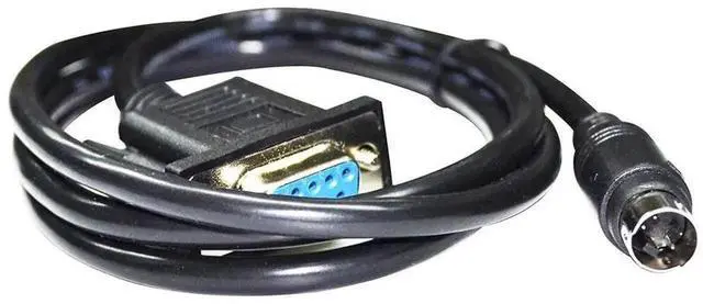 Main image of WRIARICH 3M DB9 Female to Mini DIN 4Pin MD4 RS232 Serial Communication Cable, Dedicated for Estun ESV Touchscreen Connecting to Estun EP PLC