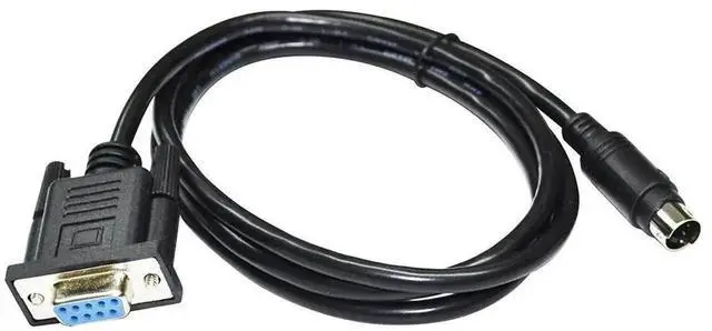 Alt view image 2 of 6 - WRIARICH 3M DB9 Female to Mini DIN 4Pin MD4 RS232 Serial Communication Cable, Dedicated for Estun ESV Touchscreen Connecting to Estun EP PLC