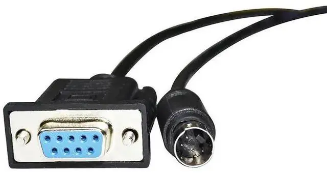 Alt view image 4 of 6 - WRIARICH 3M DB9 Female to Mini DIN 4Pin MD4 RS232 Serial Communication Cable, Dedicated for Estun ESV Touchscreen Connecting to Estun EP PLC
