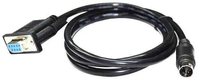 Alt view image 6 of 6 - WRIARICH 3M DB9 Female to Mini DIN 4Pin MD4 RS232 Serial Communication Cable, Dedicated for Estun ESV Touchscreen Connecting to Estun EP PLC