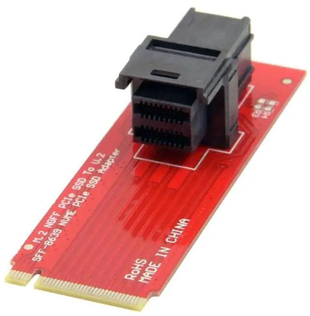 Alt view image 3 of 6 - WRIARICH SFF-8643 to U.2 SFF-8639 NVMe Cable Kit with SFF-8643 to NGFF M-Key Adapter, Motherboard Storage Expansion Set Compatible with Intel SSD 750 / P3600 / P3700 Enterprise SSD