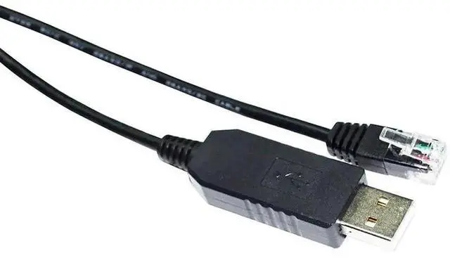 Alt view image 2 of 6 - WRIARICH 1.8M FTDI FT232RL USB to RS232 RJ11/RJ12 6P4C Console Debug Cable Compatible LMACR21D for MEGA-FABS D1 Servo Driver