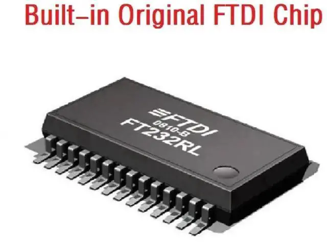 Alt view image 4 of 6 - WRIARICH 1.8M FTDI FT232RL USB to RS232 RJ11/RJ12 6P4C Console Debug Cable Compatible LMACR21D for MEGA-FABS D1 Servo Driver