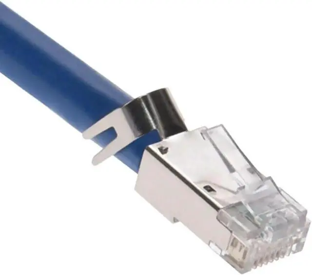 Alt view image 5 of 5 - WRIARICH 20 Pack CAT8 Shielded RJ45 Ethernet Plugs, 8P8C Network Cable Connector Ends with Clear Strain Relief Boots