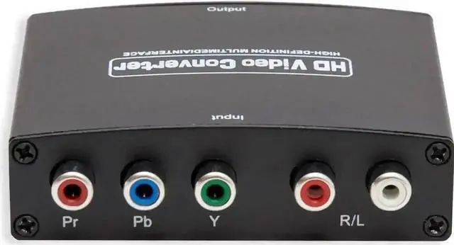 Main image of WRIARICH YPbPr Component 5RCA Video + RCA Stereo Audio to HDMI 1.3 Converter Adapter, Analog Component to Digital HDMI Converter for DVD Game Consoles HDTV Monitor Projector