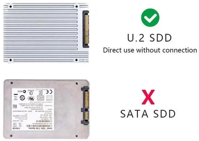 Alt view image 4 of 7 - PCIe 4.0 x4 SFF-8643 Host Adapter Card Kit, PCI-E X4 to SFF-8643 Mini SAS HD Riser Card + SFF-8643 to SFF-8639 U.2 NVMe Extension Cable Set, for Motherboard 2.5" U.2 SFF-8639 SSD Storage Expansion