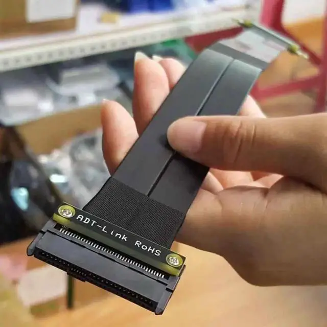 Alt view image 5 of 5 - WRIARICH 30cm U.2 SFF-8639 NVMe SSD to PCIe 3.0 X4 Extension Cable R27SF, 8Gbps High Speed Transmission